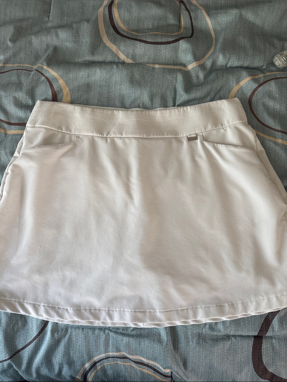 Greg Norman Collection White Midi Skort